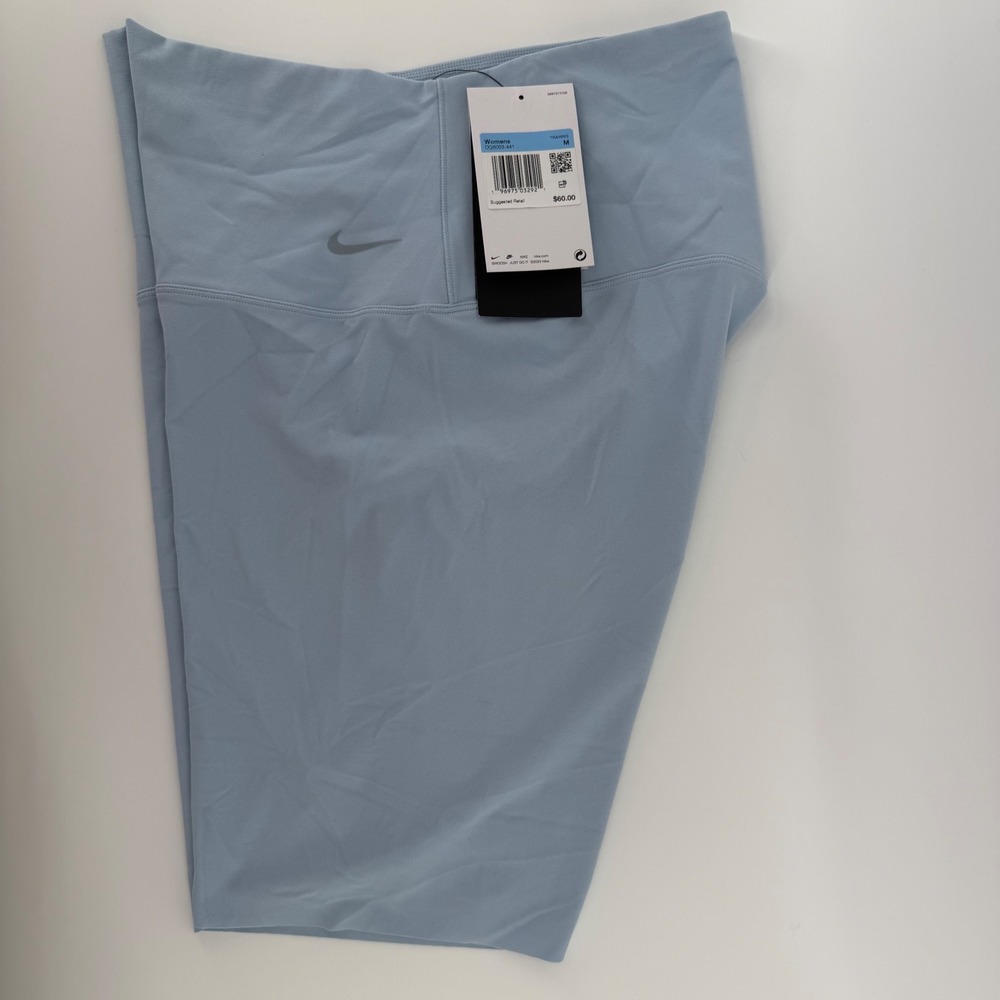 Nike Zenvy InfinaSoft Dri-FIT High Rise 8" Womens Biker Shorts Blue DQ6003-441 M